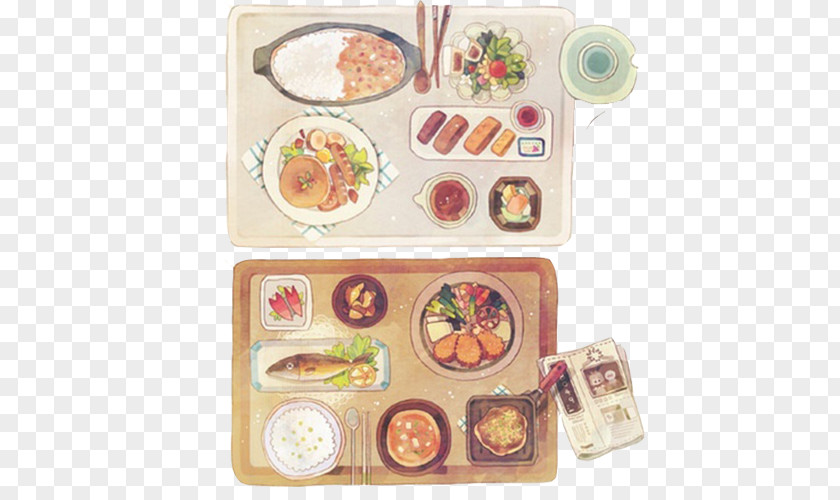 Hand Painting Creative Image Rice Packages Japanese Cuisine Food Taiwanese Illustration PNG