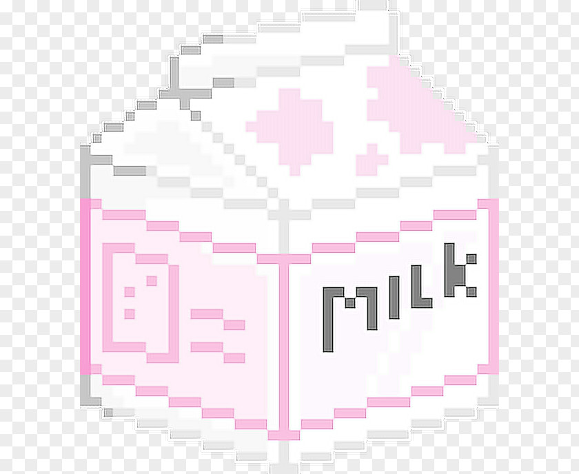 Milk Pixel Art Image Clip PNG