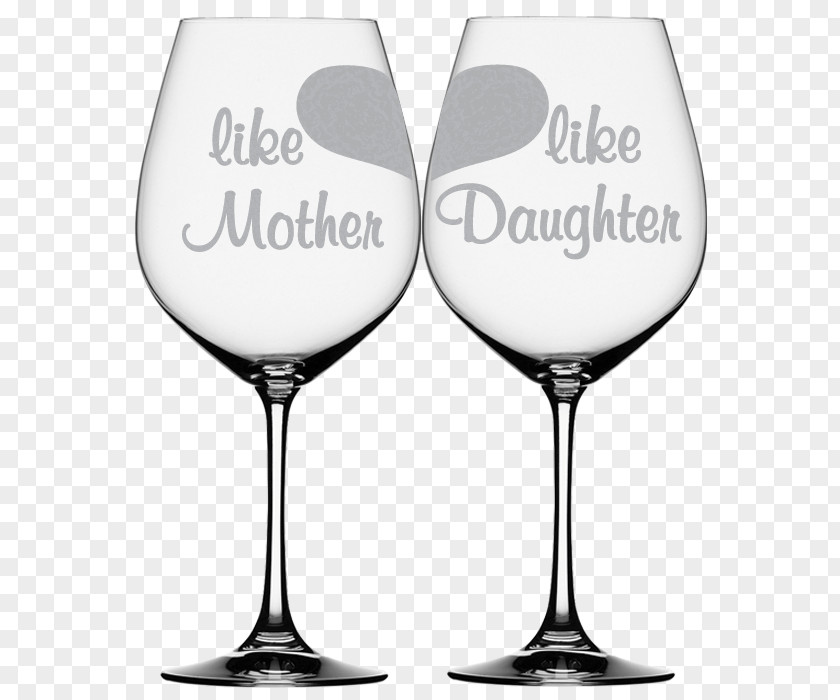 Mom And Daughter Wine Glass Mug Mother PNG