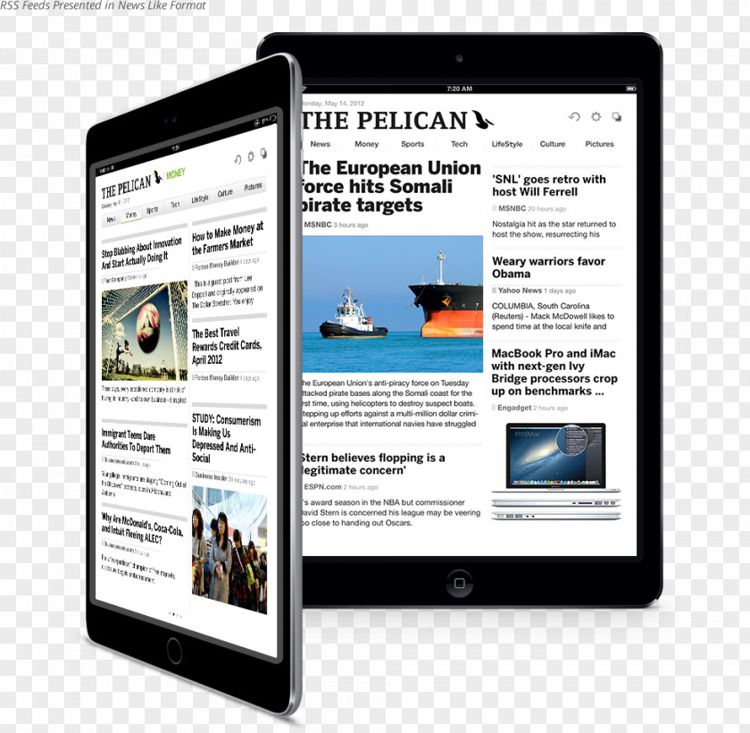 Watercolor Pelican Handheld Devices Digital Journalism Display Advertising Device Font PNG