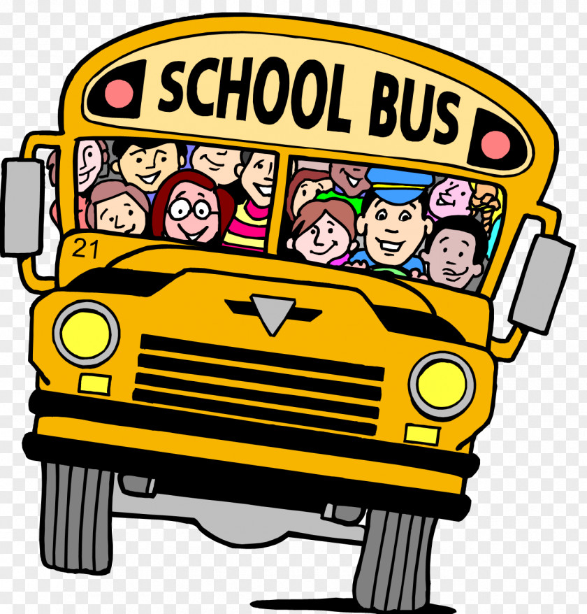 Bus Driver Truck Cartoon School PNG