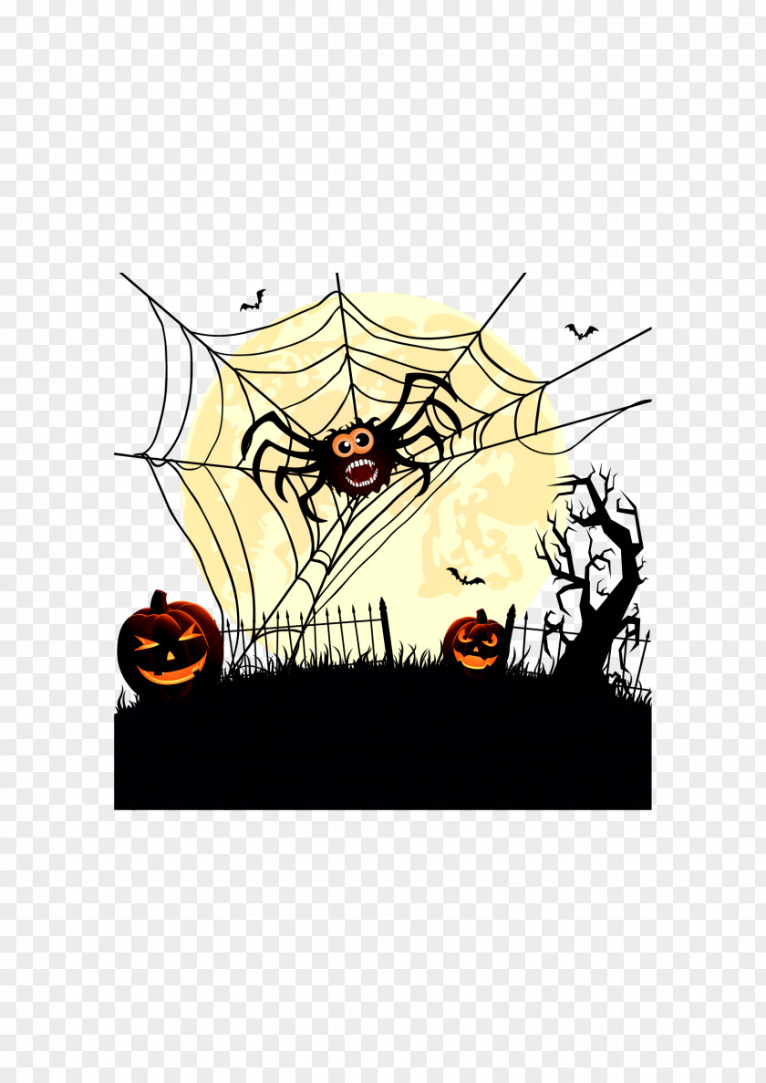 Halloween Spider Download Pattern PNG