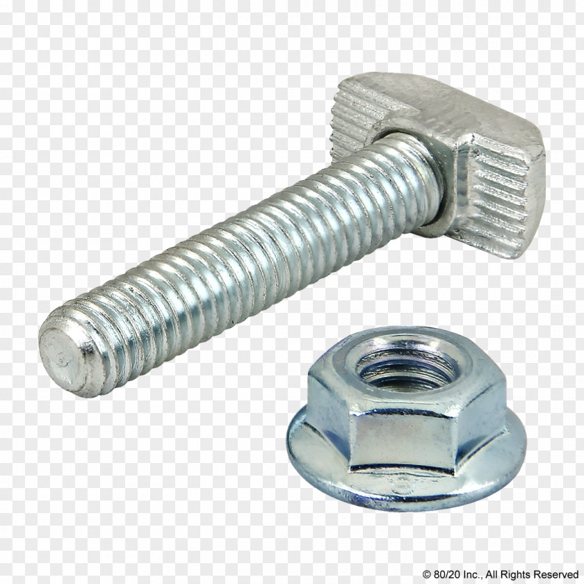 Angle Nut Fastener ISO Metric Screw Thread PNG