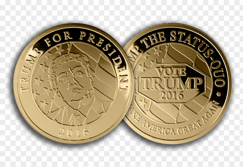 Out Of Gold Coins US Presidential Election 2016 United States Republican Party Primaries, Crippled America Donald Trump Campaign, PNG