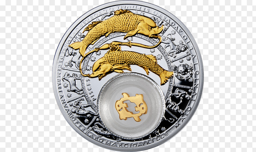 Pisces Zodiac Astrological Sign Sagittarius Coin PNG