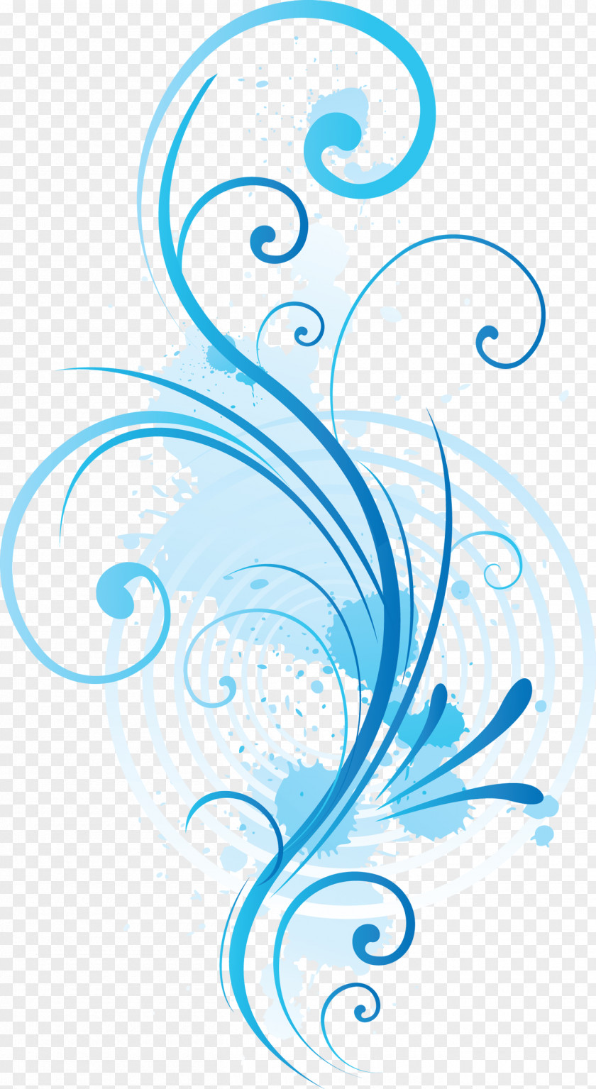 Turquoise Watercolor Painting Clip Art PNG