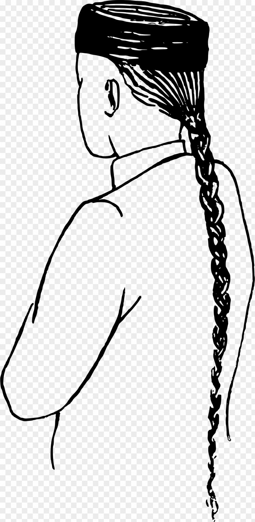 Clip Art Ponytail Queue Chinese PNG
