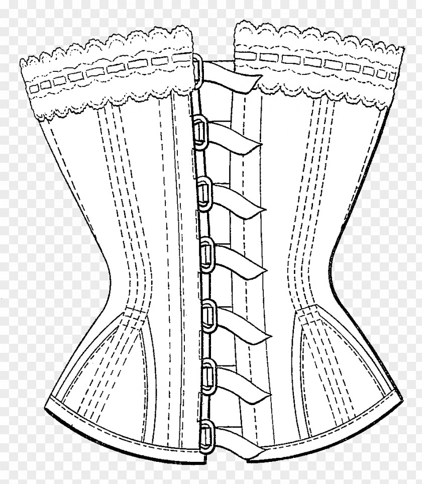 Corset Bustier Drawing Steampunk PNG