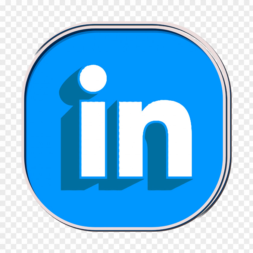 Electric Blue Logo Connection Icon Linkedin Media PNG