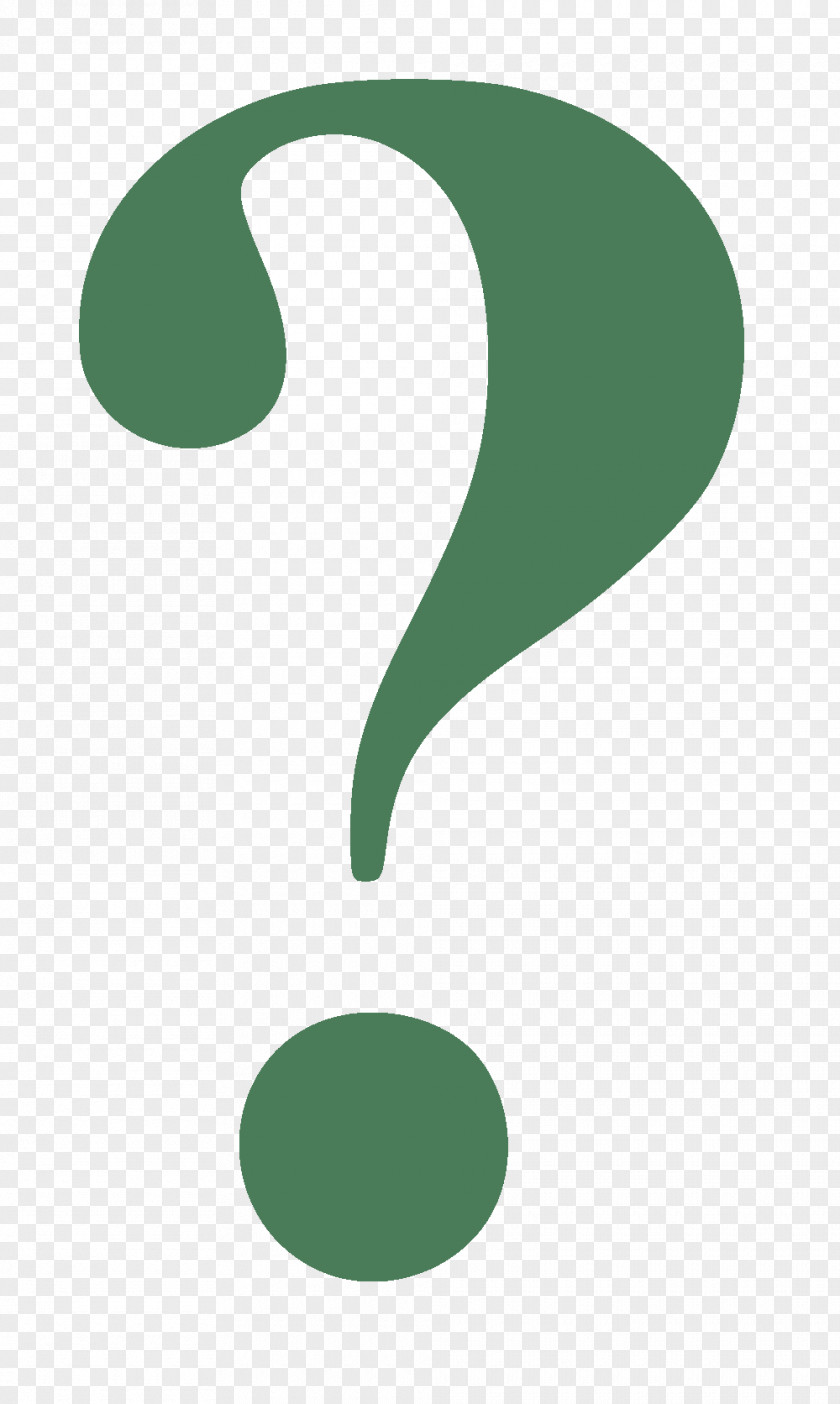 Hollow Question Mark Logo Brand Green Font PNG