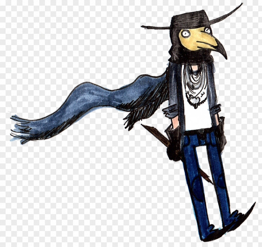 Plague Doctor Bird Character Figurine Fiction PNG