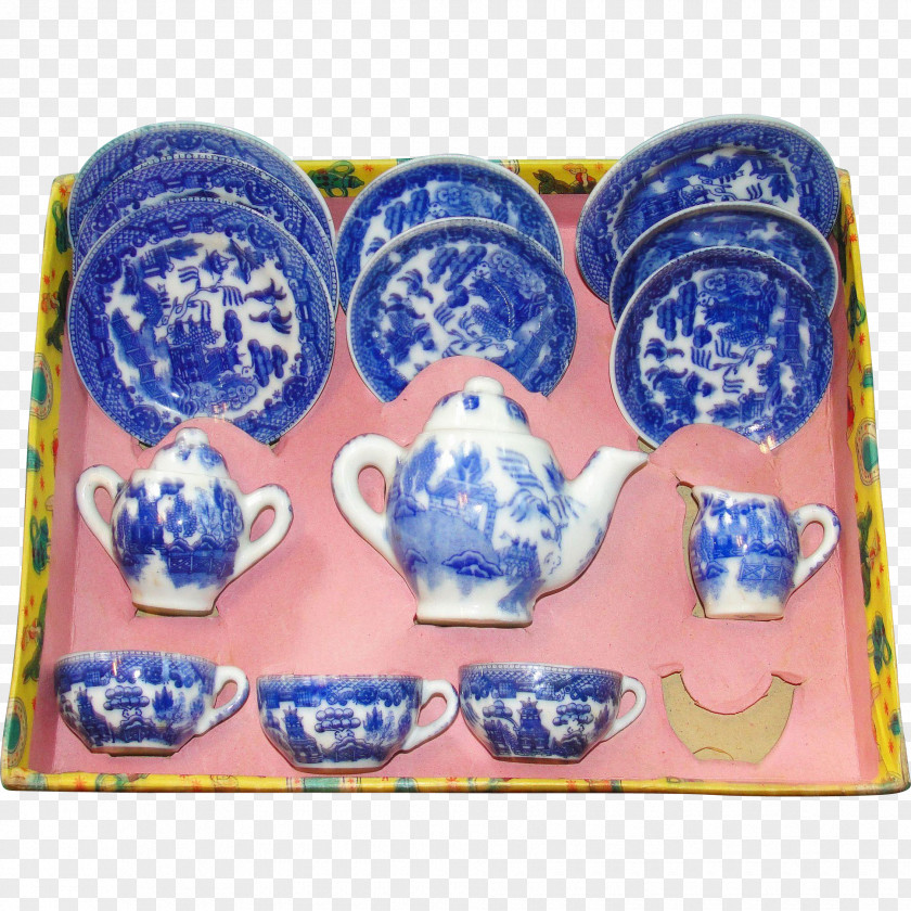 Tea Willow Pattern Set Teacup Porcelain PNG