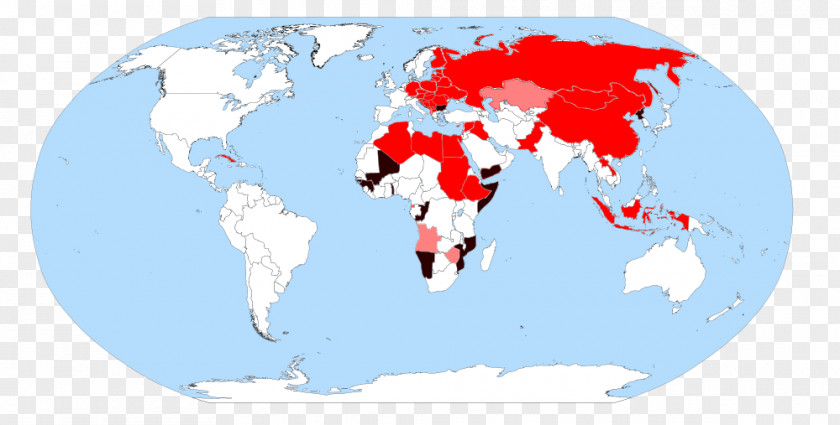 World Map Communist State Population PNG