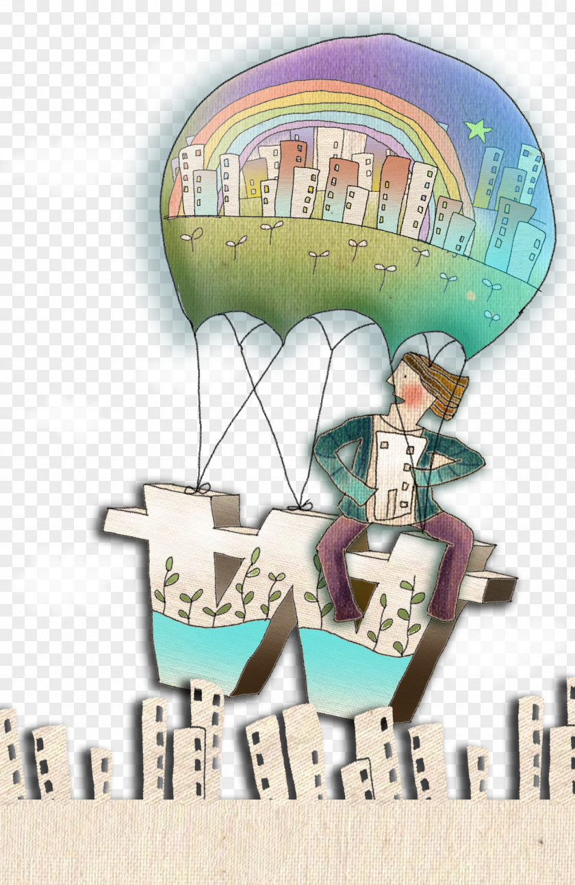 Balloon Dream Cartoon Drawing Illustration PNG