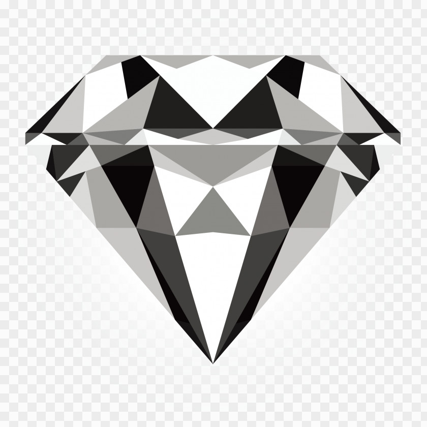 Decorative Elements Of Colored Diamonds Diamond Art Illustration PNG
