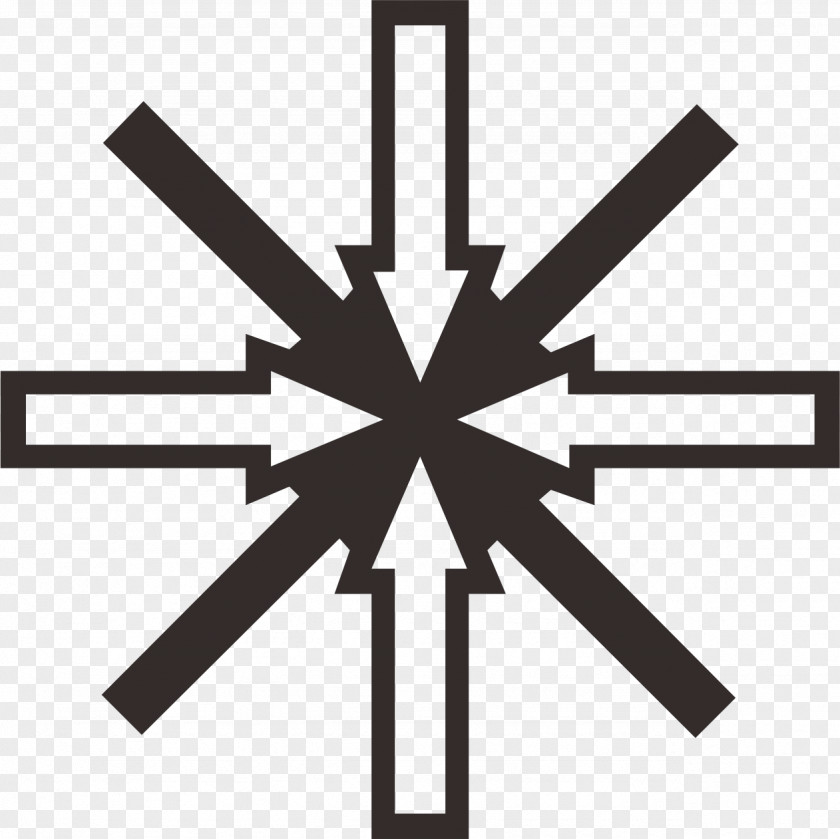 Multiple Arrows Brand Black And White Pattern PNG