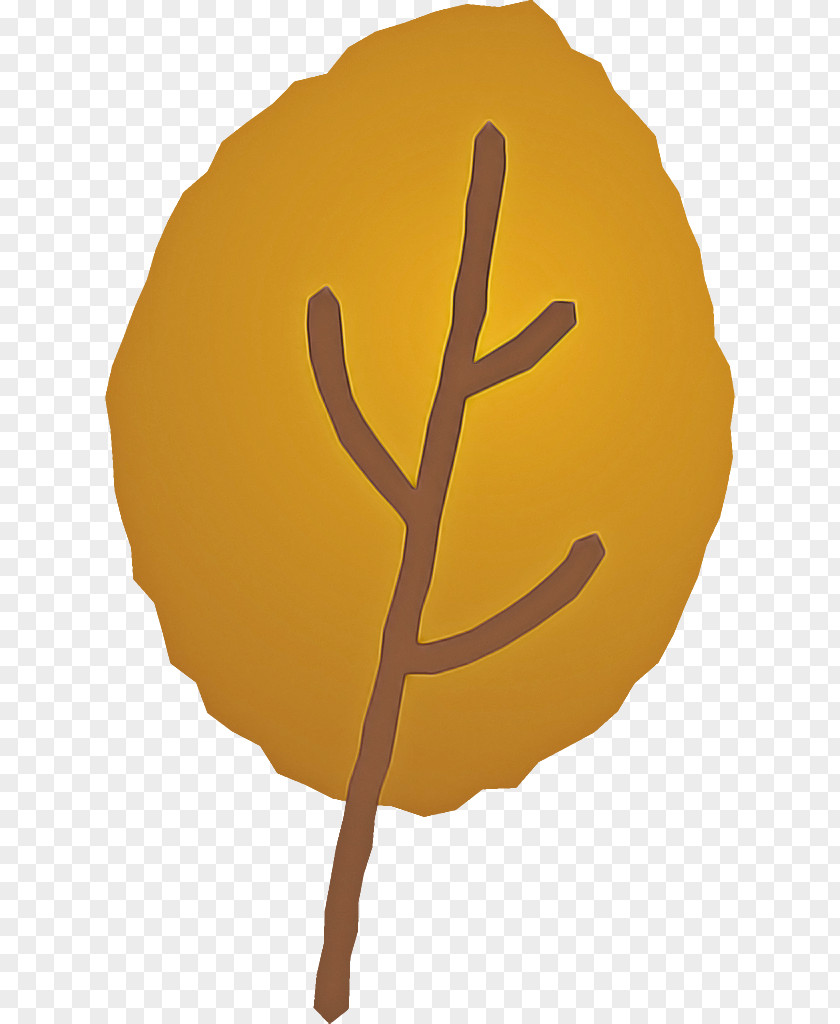 Yellow Tree Plant Gesture Symbol PNG