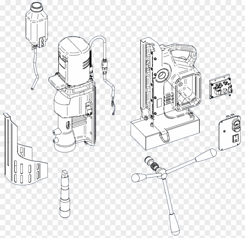 Car Door Handle Line Sketch PNG