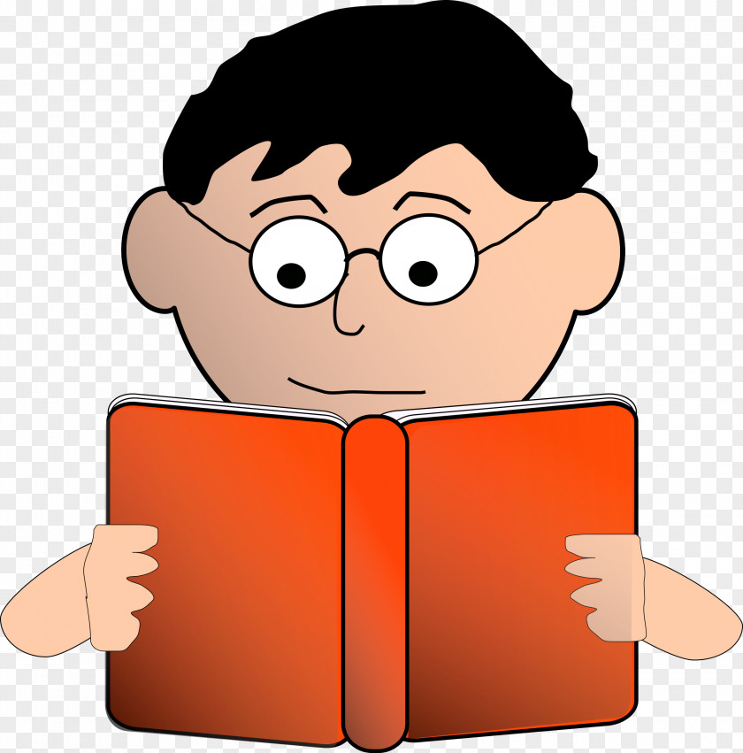 Cartoon Reading Clip Art PNG