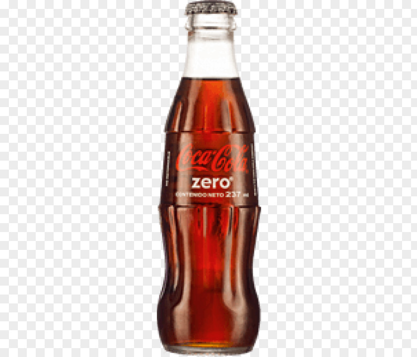 Coca Cola Coca-Cola Zero Glass Bottle Bouteille De PNG