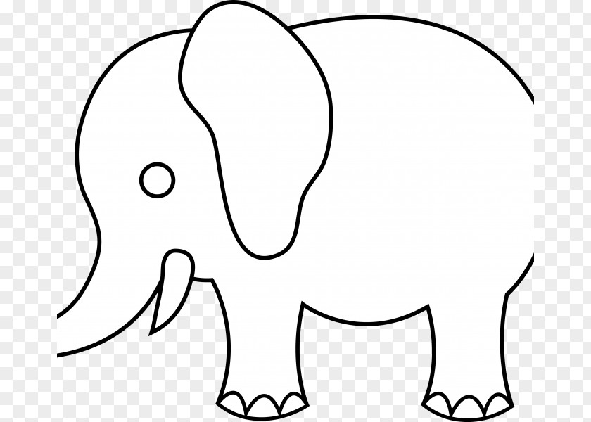 Elephant Line Art Drawing Clip PNG