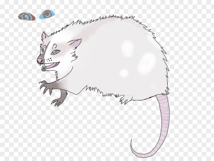 Mouse Whiskers Cat Line Art PNG