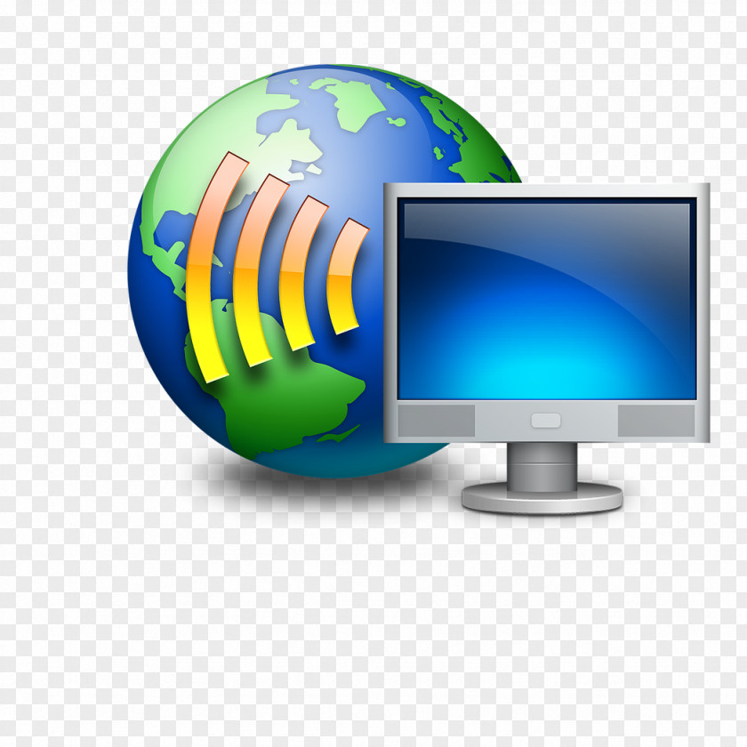 Remote Desktop Computer Monitors Globe World Wallpaper PNG
