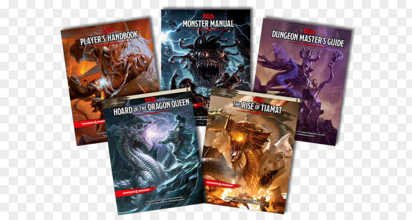 Dragon Dungeons & Dragons Hoard Of The Queen Tiamat Player's Handbook. 5th Edition Dungeon Masters Screen PNG