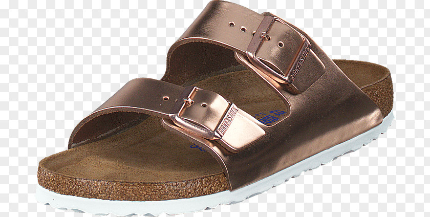 Metallic Copper Slipper Leather Sandal Mule Shoe PNG