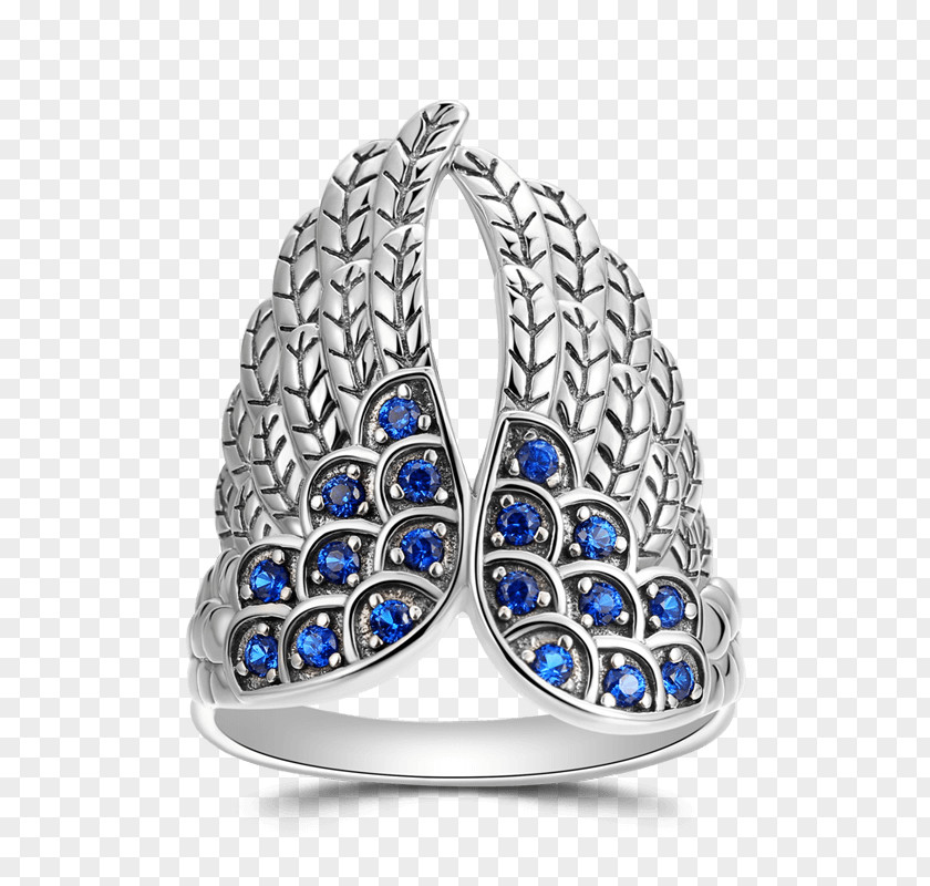 Ring Sapphire Sterling Silver Jewellery PNG