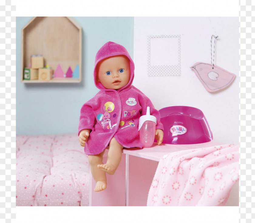 Baby Born Doll Zapf Creation Toilet Training Infant Toy PNG
