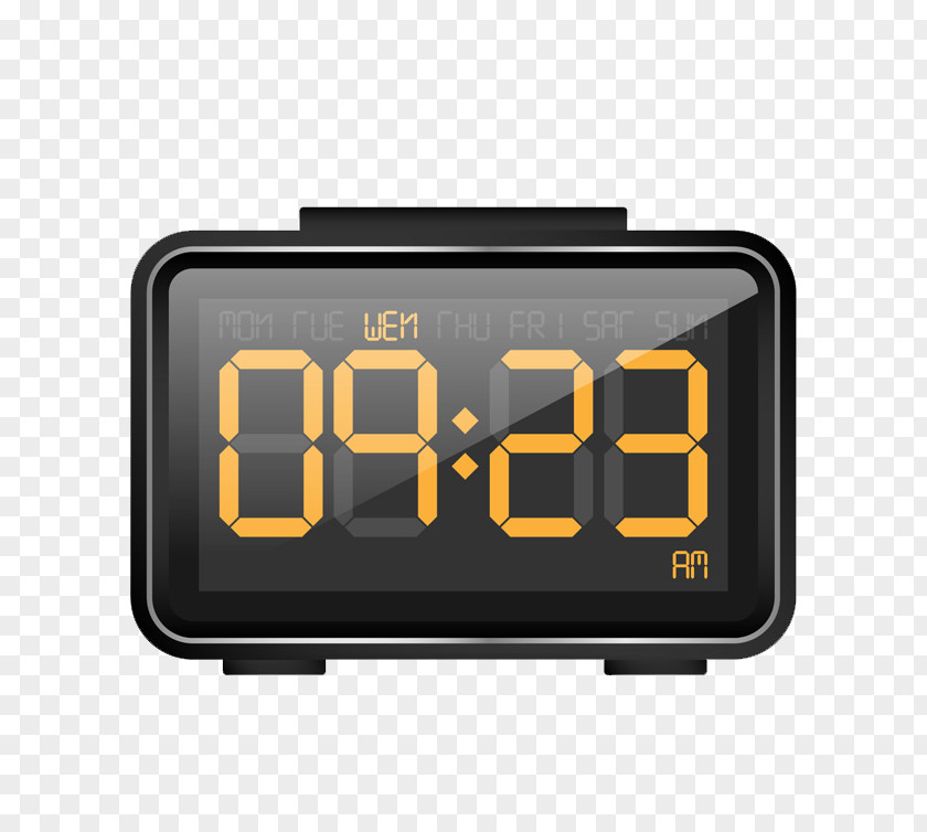 Electronic Alarm Clock Digital Data PNG