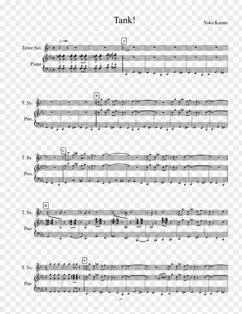 Sheet Music COWBOY BEBOP Lead PNG sheet, sheet music clipart PNG