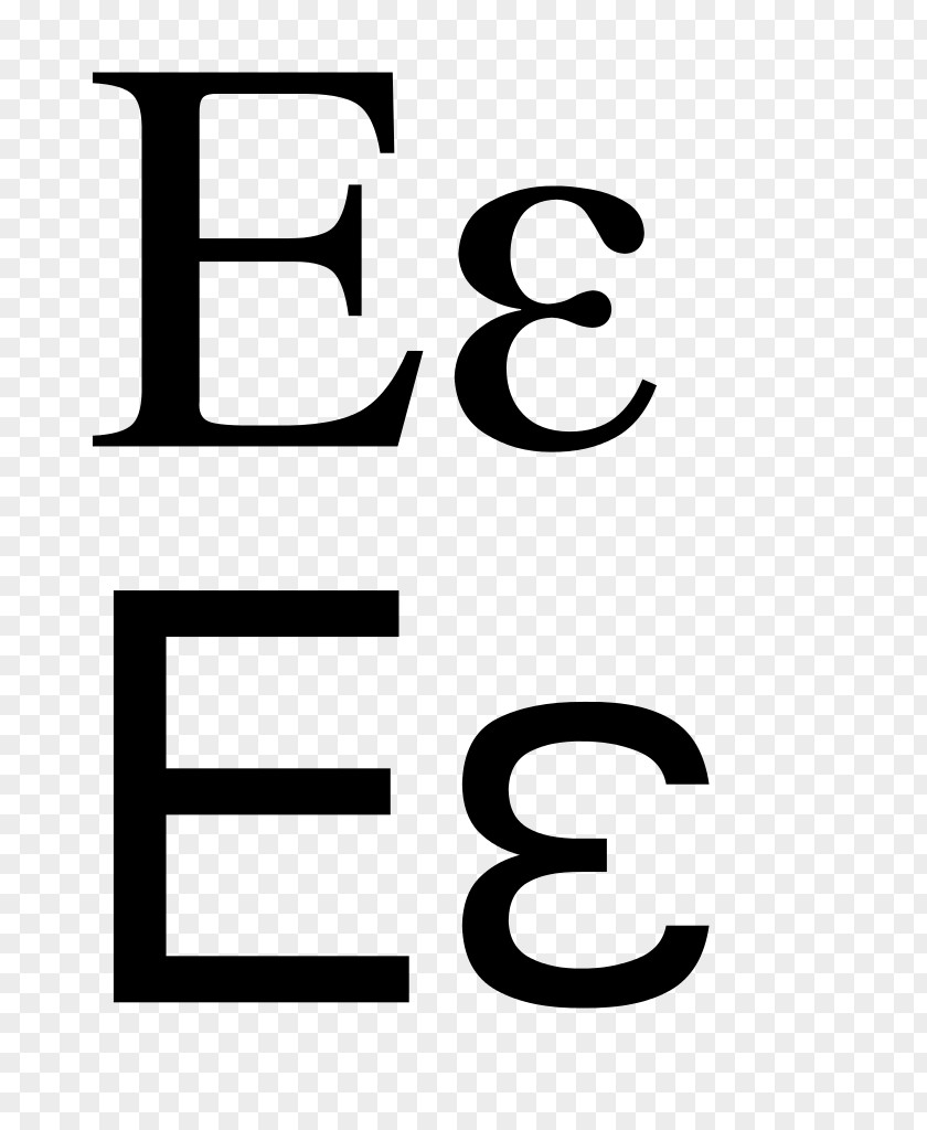26 English Letters Greek Alphabet Epsilon Letter PNG