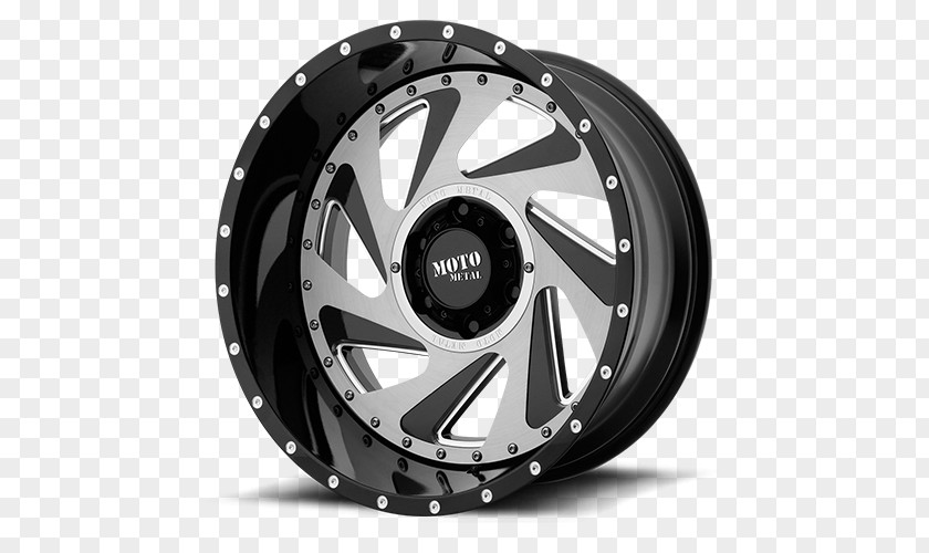 Moto Metal Wheels Perfection Car MOTO METAL CHANGE UP Gloss Black Milled W/ Brushed Inserts Rim PNG