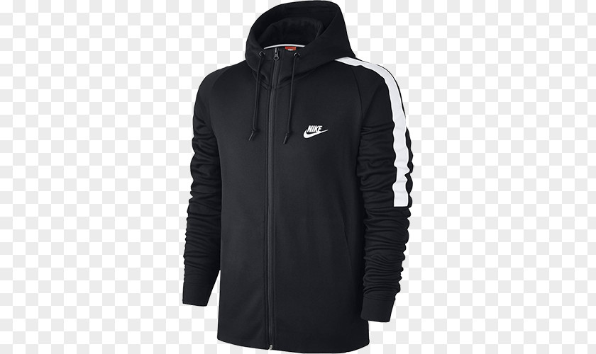 Nike Jacket With Hood Hoodie Sportswear Clothing PNG