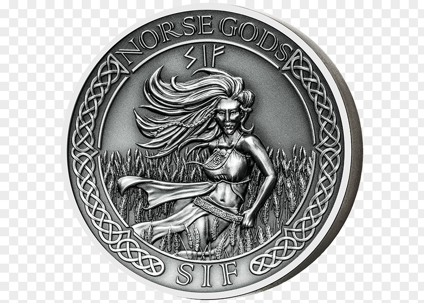 Norse Mythology Sif Odin Loki Coin PNG