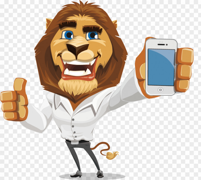 Vector Hand-drawn Cartoon Lion Carbonera & Tomazini Telephone LM Contabilidade Income Tax PNG