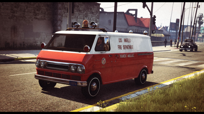 Ambulance Grand Theft Auto V Car Los Angeles Fire Department Van PNG