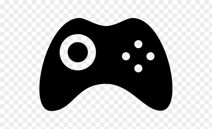 Gamepad Black Joystick Game Controllers Video PNG