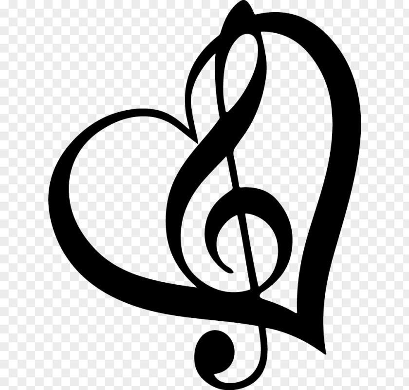 Musical Note Notation Decal Clef PNG