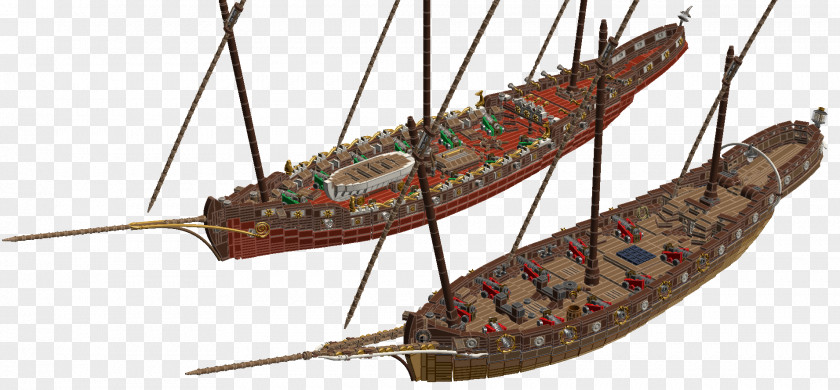 Pirate Ship Xebec Galley Watercraft Lego Digital Designer PNG