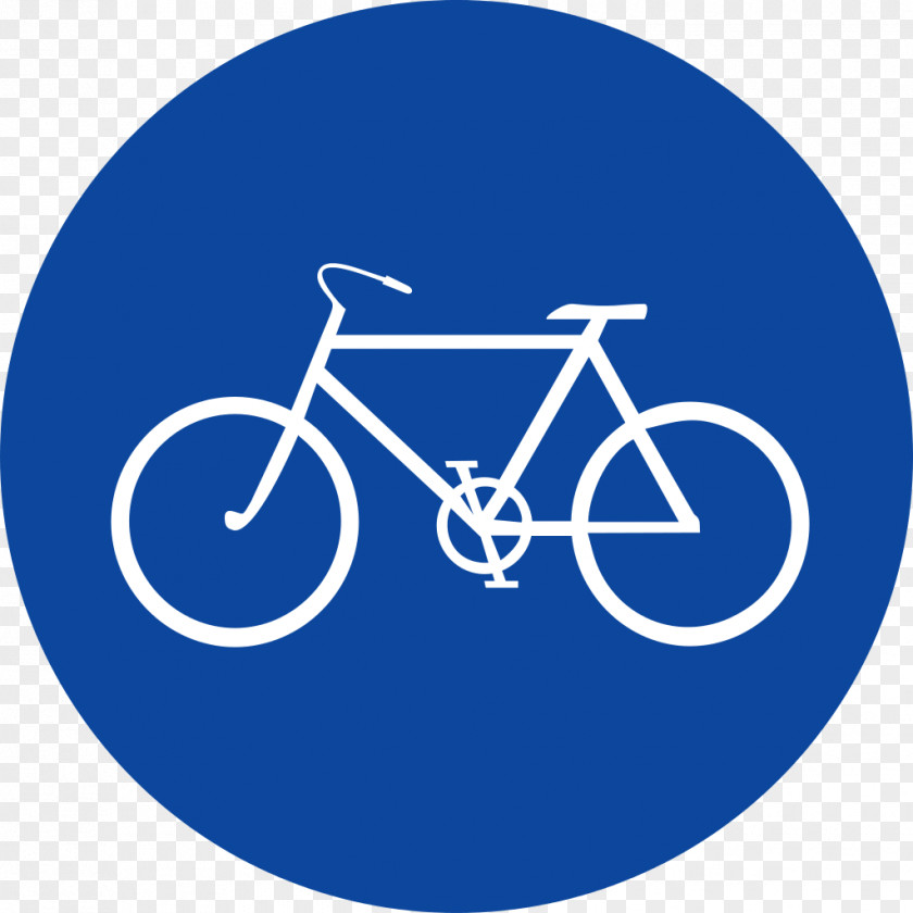Road Views Traffic Sign Bicycle Cycling Segregated Cycle Facilities Panneau De Signalisation D'une Piste Ou Bande Cyclable Obligatoire En France PNG