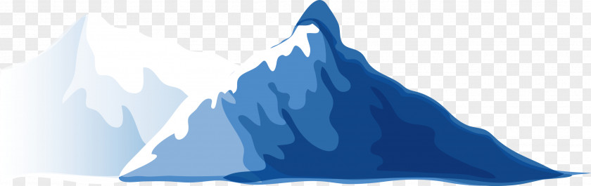 Blue Cartoon Iceberg Adobe Illustrator PNG