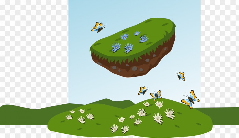 Floating Island Desktop Wallpaper Clip Art PNG