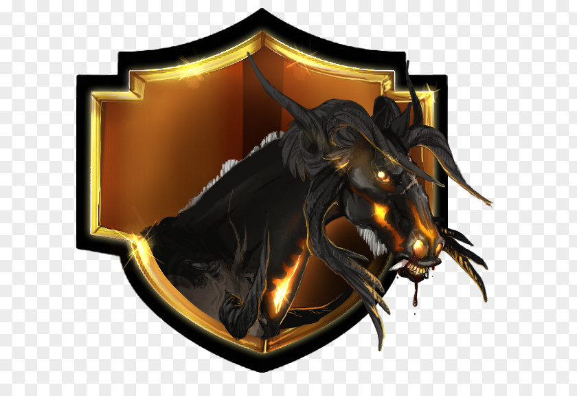 Golden Shields Dragon PNG