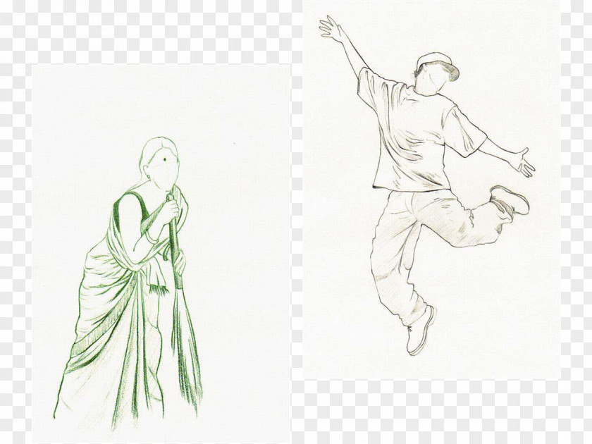 Kung Fu Hand Drawing PNG