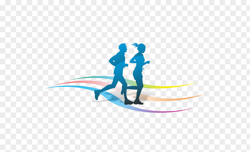 Men And Women Running On The Track Stock Illustration Silhouette Royalty-free Photography PNG