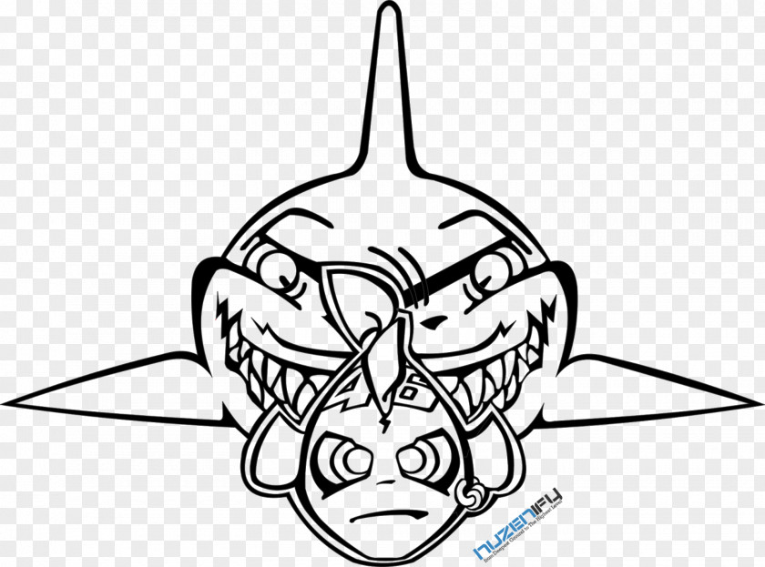 Valentino Rossi Shark Line Art PNG