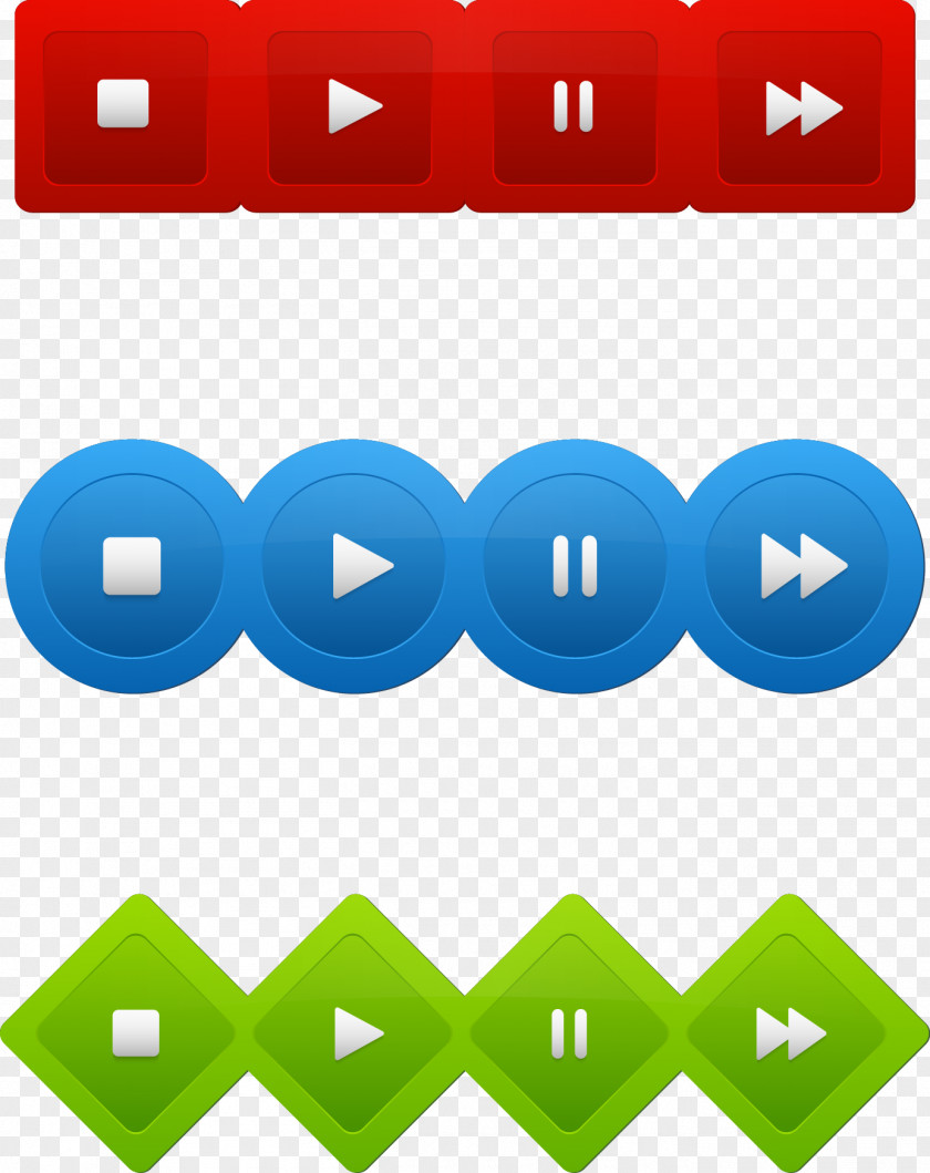 Vector Video Button PNG